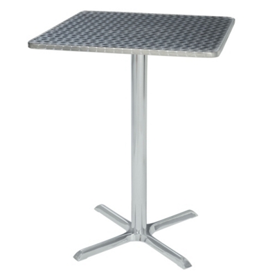 Stainless steel best sale bar height table