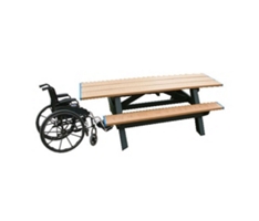 Double ADA Accessible Recycled Plastic Picnic Table