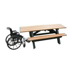 Double ADA Accessible Recycled Plastic Picnic Table