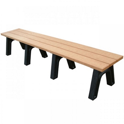 Recycled Plastic Economy Outdoor Bench - 8 Ft