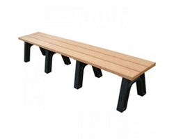 Recycled Plastic Economy Outdoor Bench - 8 Ft
