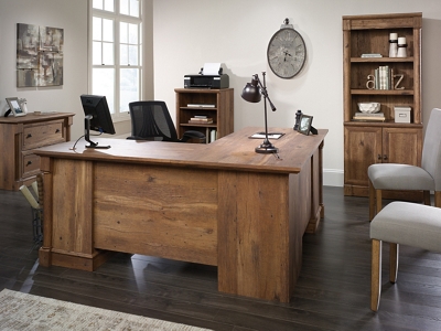 Palladia L-Shaped Desk with File Storage - Right Return by Sauder Furniture