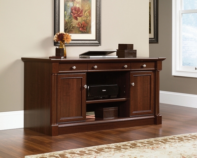 Palladia Credenza Desk with Keyboard Tray