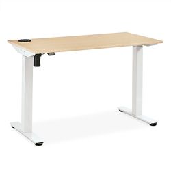 Desk in seated position