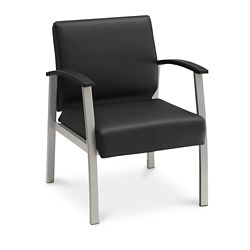 Stellar Faux Leather Mid-Back Chair with Memory Foam Seat by NBF Signature  Series
