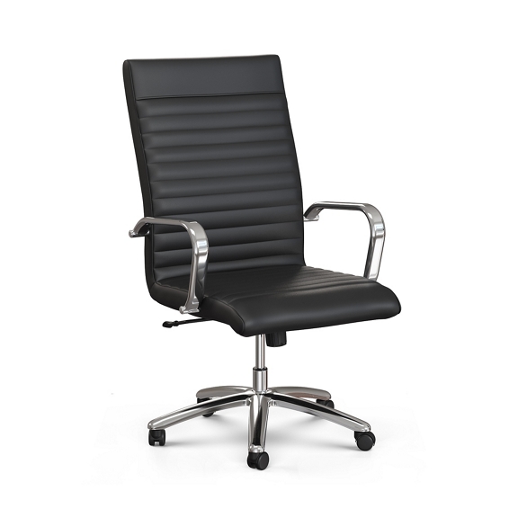 Harper Faux Leather High-Back Office Chair