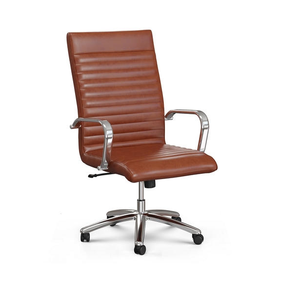 Harper Faux Leather High-Back Office Chair