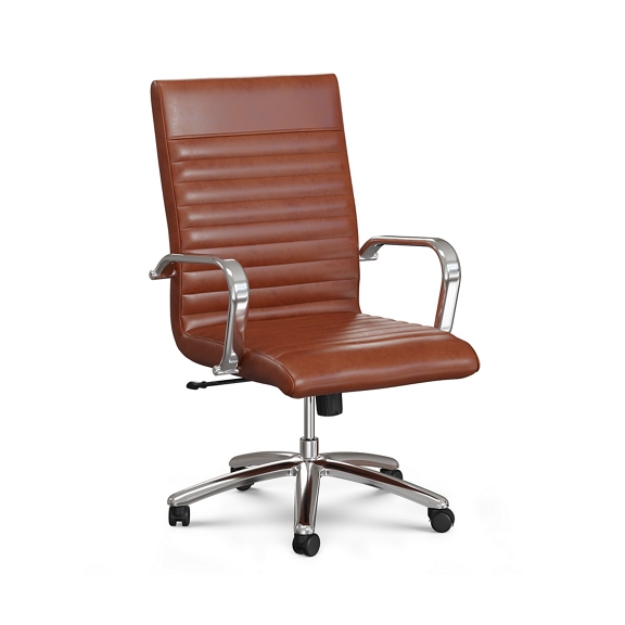 Harper Faux Leather Mid-Back Office Chair