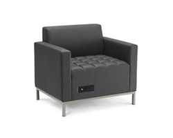 Traffic Modular Seating Guest Chair with USB Power Outlets