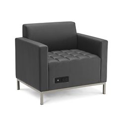 Traffic Modular Seating Guest Chair with USB Power Outlets