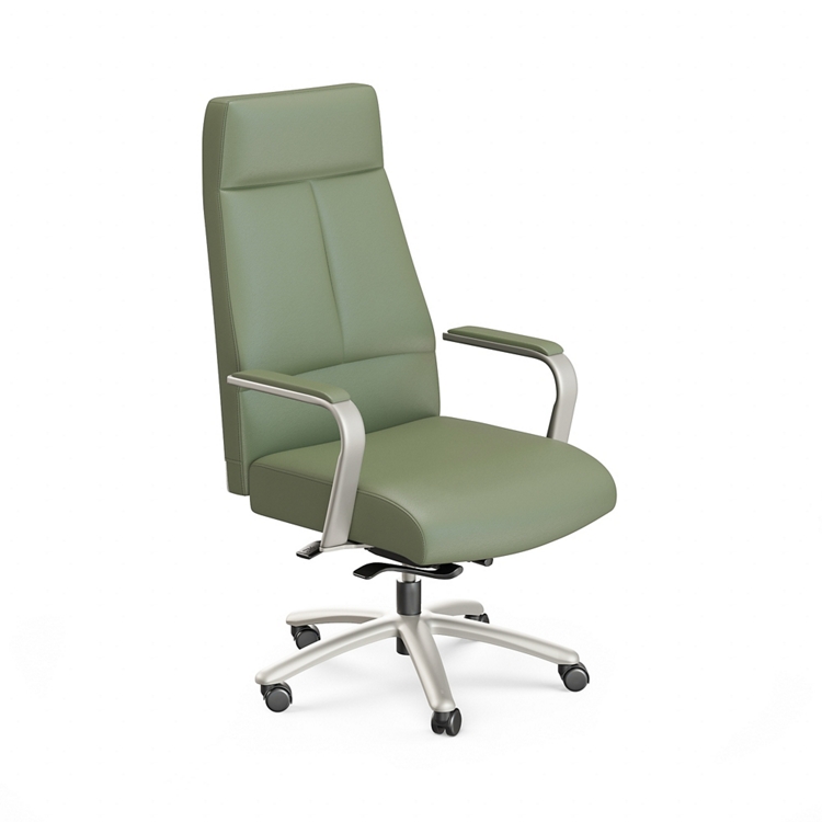 At Work Faux Leather High-Back Executive Office Chair