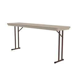 Lightweight Plastic Folding Table - 72"W x 18"D