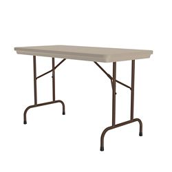Lightweight Plastic Folding Table - 48"W x 24"D