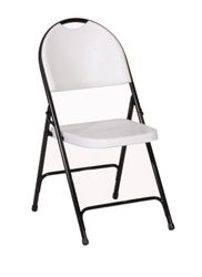 Multi-Use Plastic Folding Chair with metal Frame