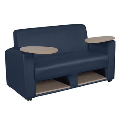 Supernova Tablet Arm Loveseat w/ Storage