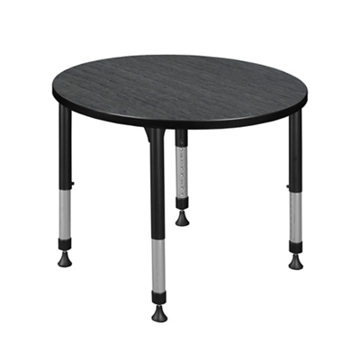 Merit Round Height-Adjustable Table - 30"D