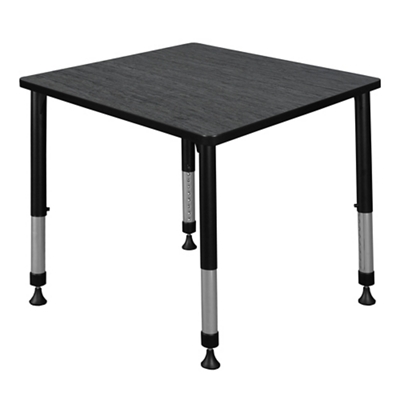 Merit Square Height-Adjustable Table - 30"D