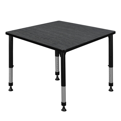 Merit Square Height-Adjustable Table - 36"D