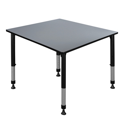 Merit Square Height-Adjustable Table - 48"D