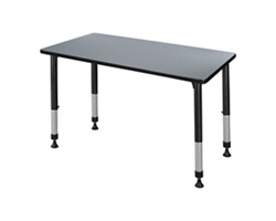 Merit Rectangle Height-Adjustable Table - 42"x30"