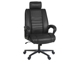 オフィス用品 heco High Back Black Glove Vinyl Executive Swivel Office Chair