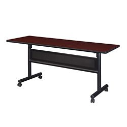 Merit Flip Top Training Table with Casters and Modesty Panel - 60"W x 24"D