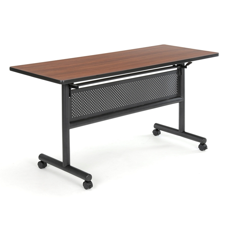 Merit Flip Top Training Table with Casters and Modesty Panel - 60