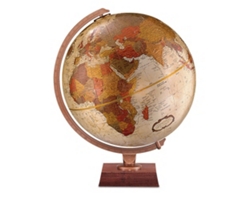 Bronze Metallic Desktop Globe