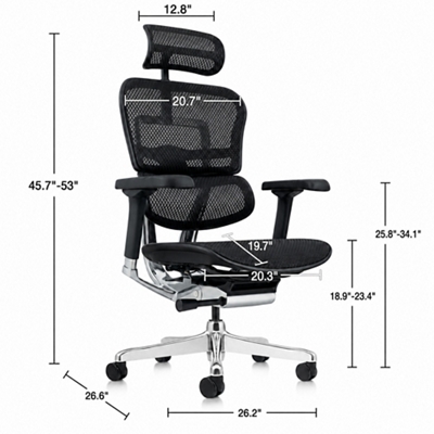 Ergohuman Mesh Ergonomic High-Back Office Chair