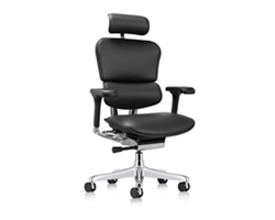 High Back Leather Chair with Headrest