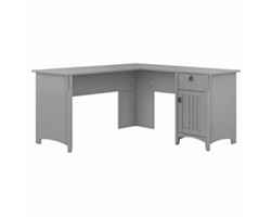 Salinas Single Pedestal L-Desk with Storage Cabinet and Box Drawer