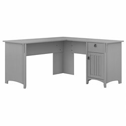 Salinas Single Pedestal L-Desk with Storage Cabinet and Box Drawer