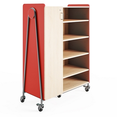 Whiffle Triple-Wide Rolling Storage Cart - 60”H