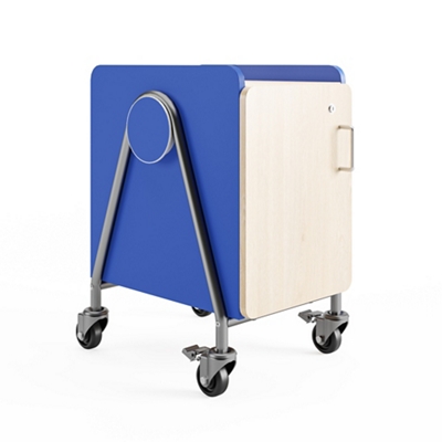 Whiffle Rolling Storage Cart w/ Door - 27”H