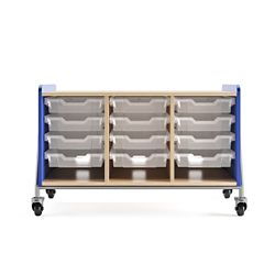 Whiffle Triple Rolling Storage Cart - 27”H