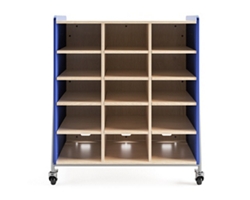 Whiffle Double Rolling Storage Cart - 48”H