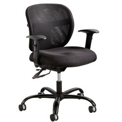 24/7 Big and Tall Mesh Back Ergonomic Task Chair with Arms