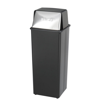 Push Top Trash Bin - 21 Gallon Capacity