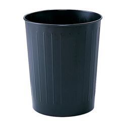 Round Fire and Puncture Resistant Steel Trash Can 23.5 Qt. Cap. - 6/carton