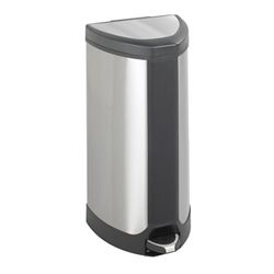 Step-On Stainless Steel Ten Gallon Waste Receptacle