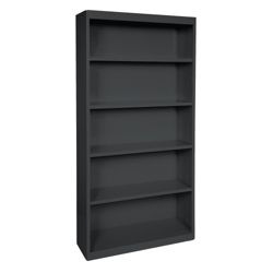 72"H 5 Shelf Steel Bookcase