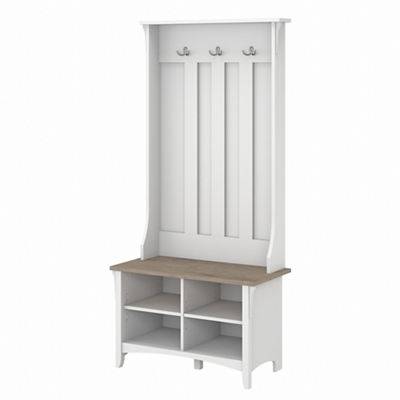 Salinas Entryway Wardrobe with Storage Bench and Coat Hooks - 68"H