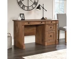 Palladia Single Pedestal Desk with Keyboard Tray