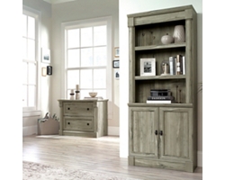 Palladia Three Shelf Bookcase with Doors