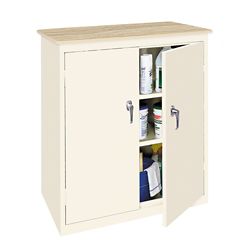 Hetfield Three Shelf Counter High Cabinet with Plastic Laminate Top - 37"W