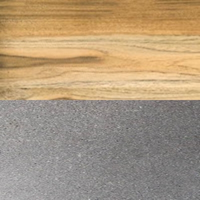 Teak Top/Natural Concrete Base