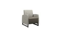 Behavioral Health Vinyl Guest Chair with Upholstered Arms
