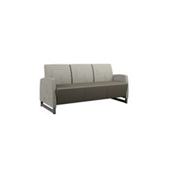 Behavioral Health Vinyl Sofa with Upholstered Arms