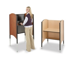 Adjustable Height Sit-Stand Kiosk