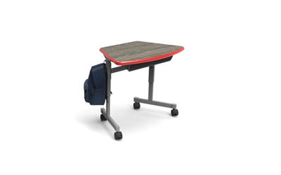 Fixed Height Desk with Casters 36"W x 22"D